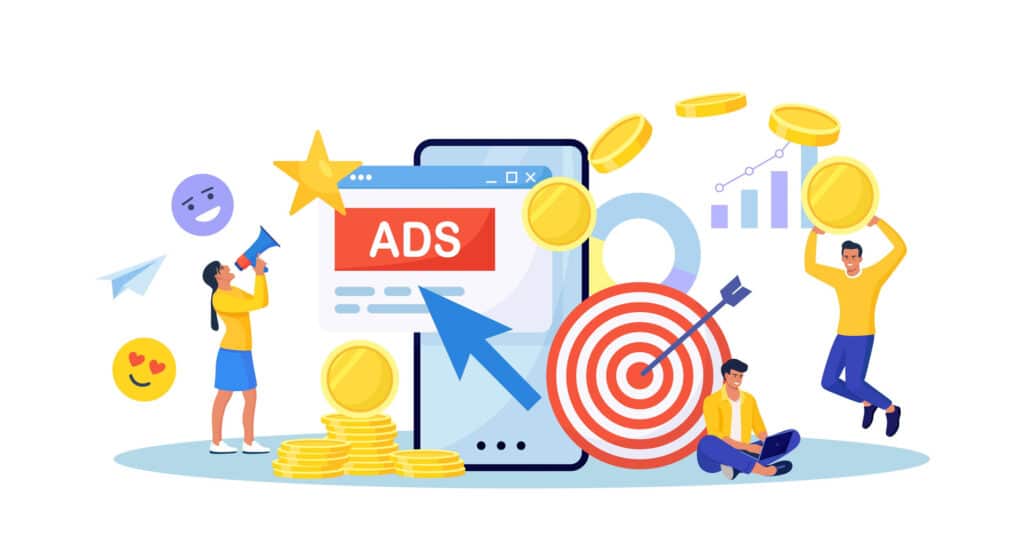 Graphic of paid ads